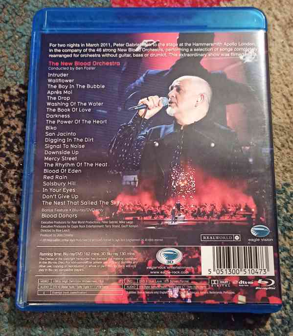 PETER GABRIEL - NEW BLOOD (blu-ray + DVD, nejlevněji) - foto 3