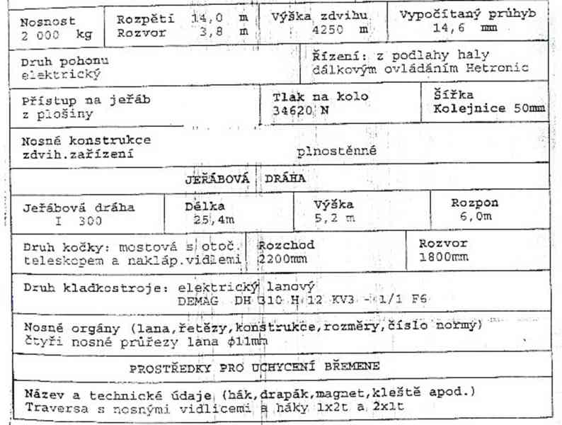 ele.jeřáb na 2t/4.2m teleskop 25m portál Iteco+DEMAG - foto 7