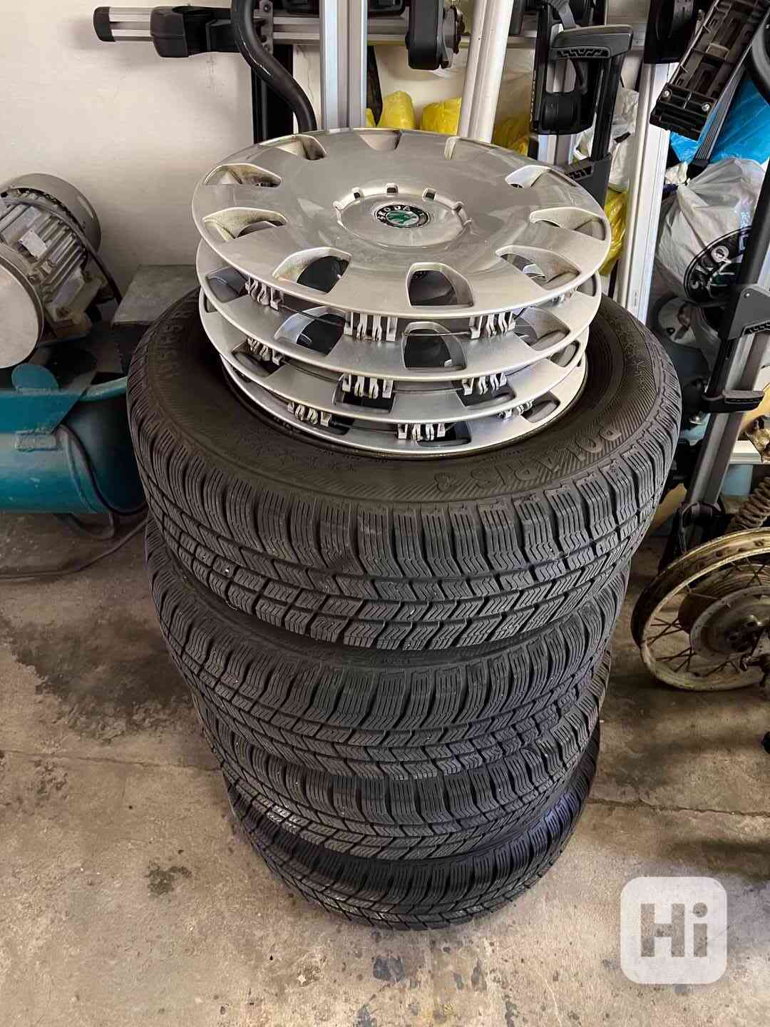 Plechové originál zimní kola Škoda Octavia  195/65 R15 - foto 1