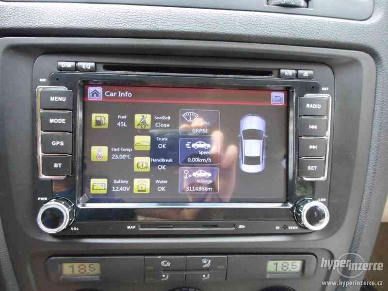 2DIN Autoradio/GPS/WIFI/BT/USB/SD/DVD/VW/Škoda/Seat - foto 4