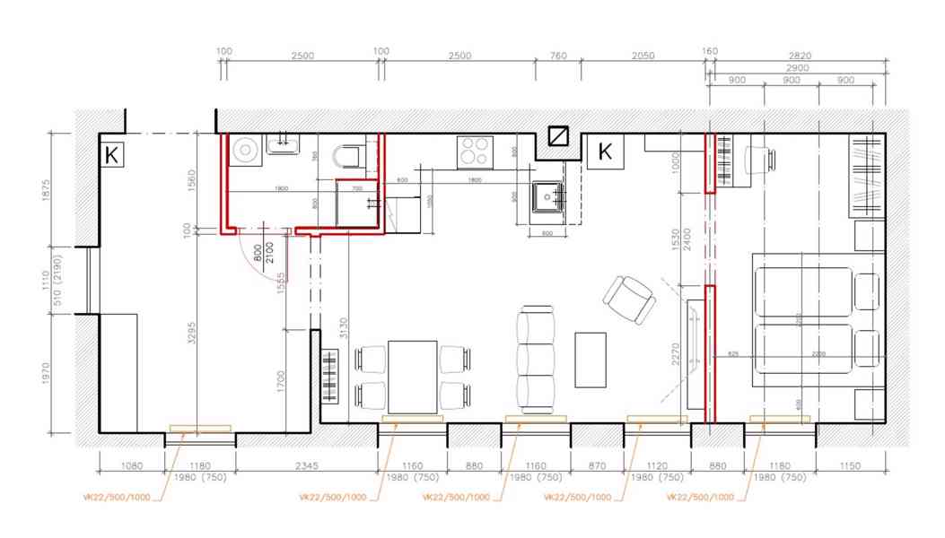 Pronájem 2+kk, 60m2 (Jablonec n.N., ul. Horská)  - foto 9