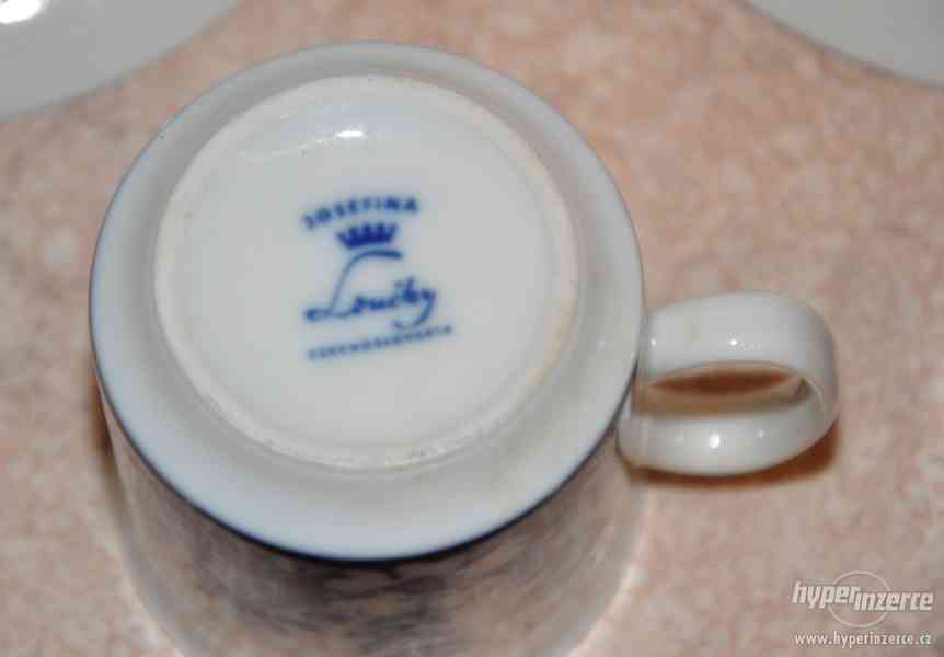 2x porcelánový šálek s podšálkem (Loučky) - foto 7