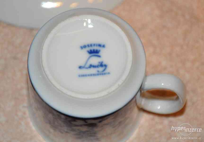 2x porcelánový šálek s podšálkem (Loučky) - foto 8