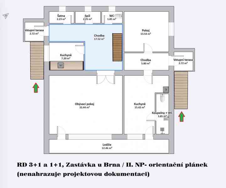 Rodinný dům se dvěma bytovými jednotkami, garáží a zahradou  - foto 21