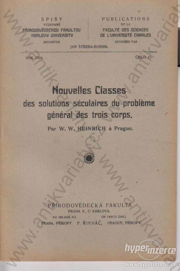 Nouvelles Classes des solutions W.W.Heinrich 1924 - foto 1