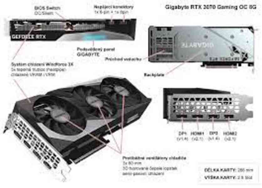 Grafická karta - GeForce RTX™ 3070 GAMING OC 8G - 40 kusů - foto 4
