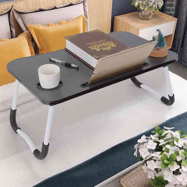 HIT-Skládací stolek na notebook k posteli, stojan pro laptop - foto 2