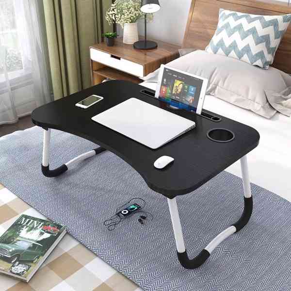 HIT-Skládací stolek na notebook k posteli, stojan pro laptop - foto 4