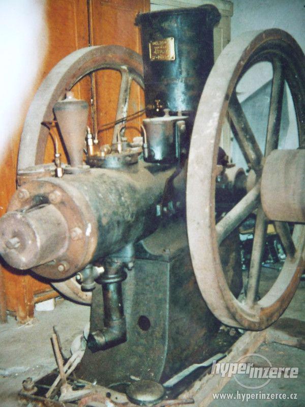 stabilní motor,historický stabilák,Slávie,Lorenz,parní stroj - foto 1
