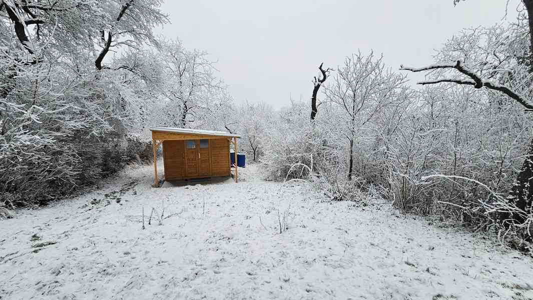 Zahrada s chatkou Brno Lesná,rovina,vodovod,parkoviště, mhd - foto 3