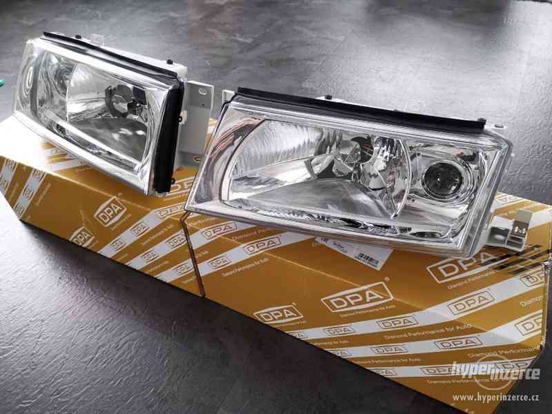 ★ NOVÁ PŘEDNÍ SVĚTLA OCTAVIA 1 ★ KOMPLETNÍ ★ ČIRÁ ★ - foto 6