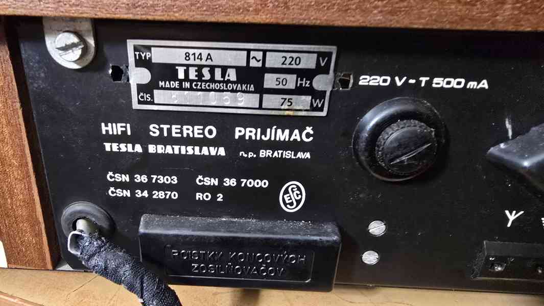 TESLA 814A stereo receiver unikátní vzhledový stav - foto 13