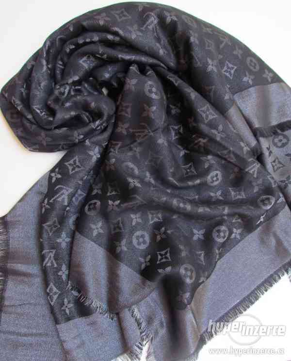 Louis vuitton luxusní lurex šátek černý IHNED - foto 2