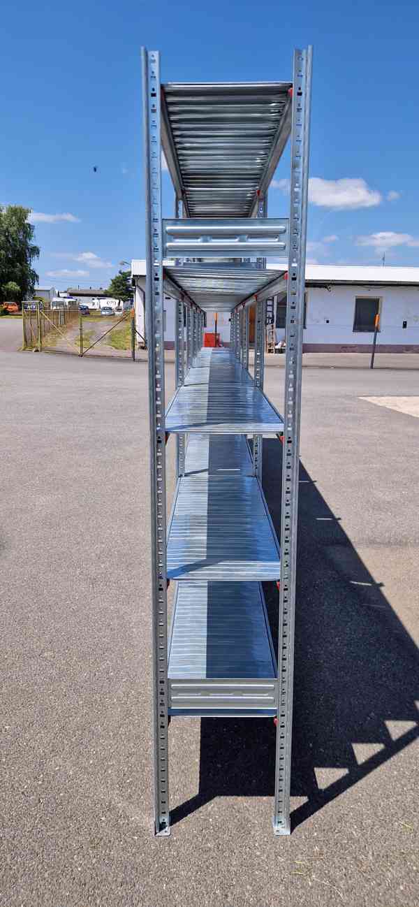 Profesionální Policové Regály Pozinkované. BAZAR - foto 5