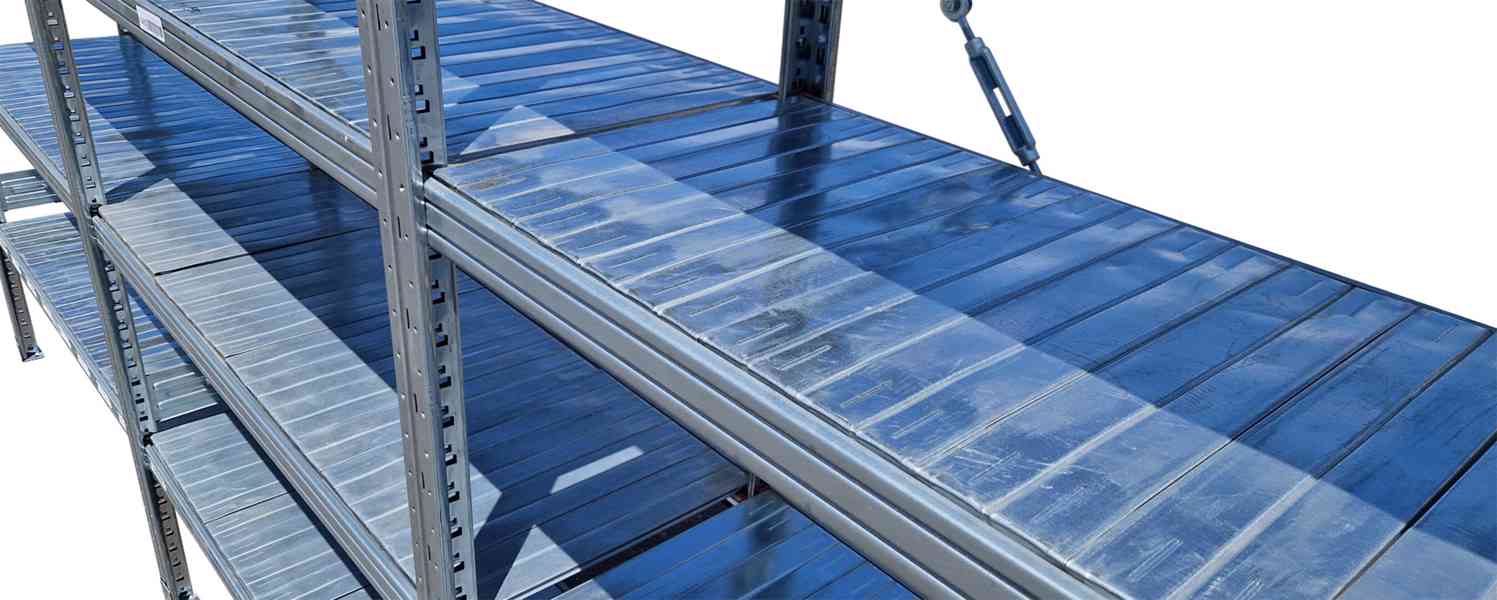 Profesionální Policové Regály Pozinkované. BAZAR - foto 10