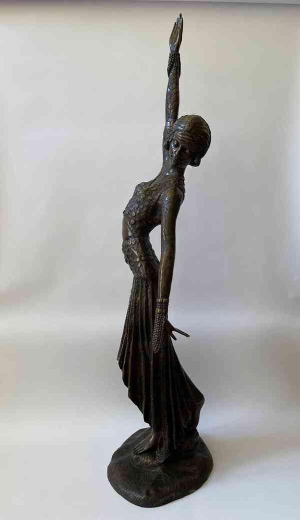 Tanečnice 116 cm - bronzová socha Art Deco - foto 2