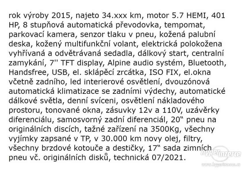 Dodge RAM 1500 Sport 5.7 Hemi 4X4, 401HP - foto 5