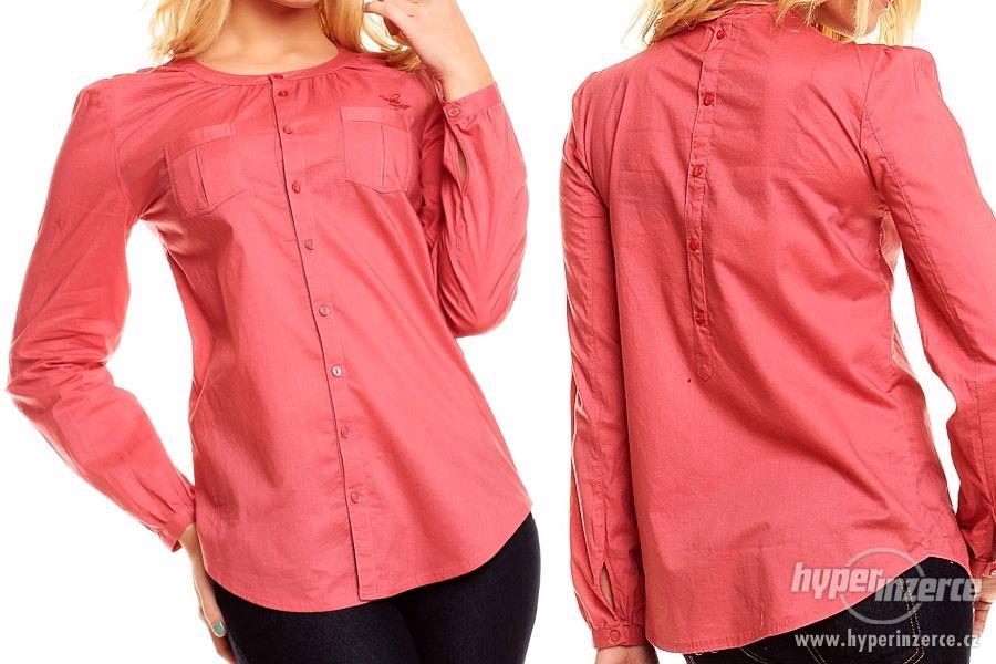 Košile dámská růžová, velikost M, nová. - foto 1