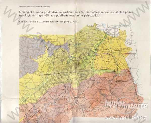 Geologická mapa produktivního karbonu čs. části hornoslezské kamenouhlené pánve / Pohřbený a zčásti - foto 1