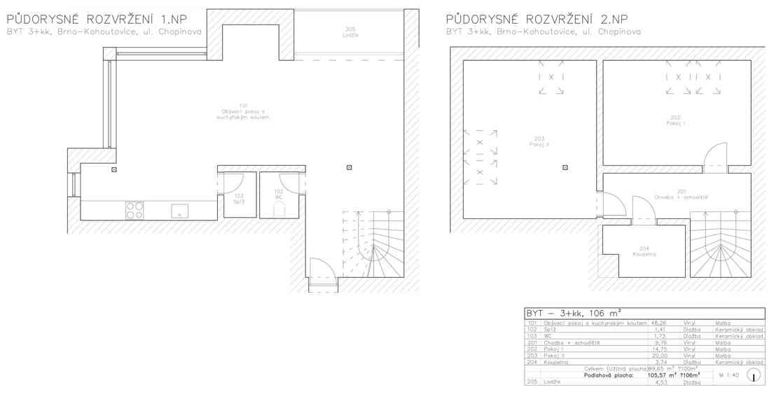 Světlý mezonet 106 m², 3+kk, po rekonstrukci (2026), možnost - foto 13