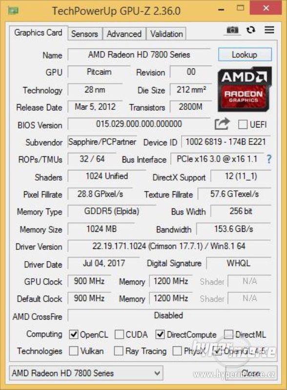 AMD Sapphire HD 7850 1GB GDDR5 - foto 5
