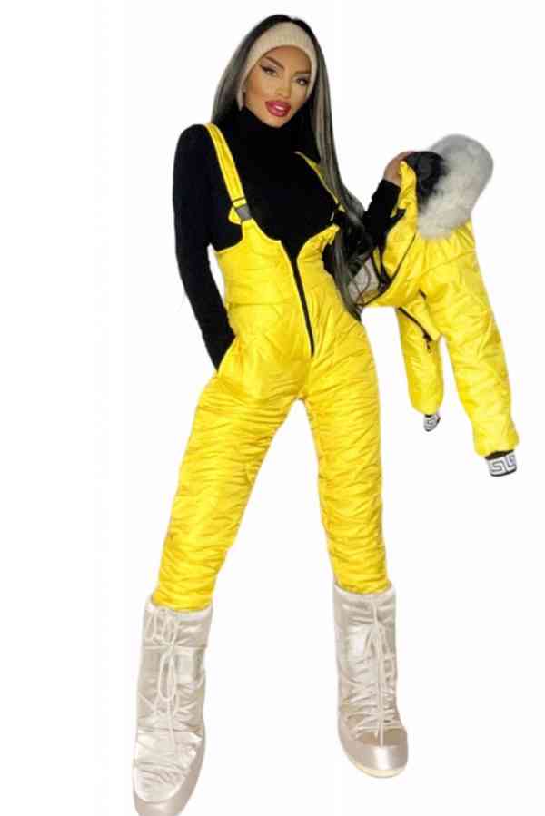 Stylovy damsky zimny lyziarsky komplet s kozusinou NOVY - foto 5