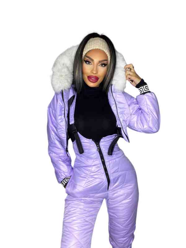 Stylovy damsky zimny lyziarsky komplet s kozusinou NOVY - foto 6