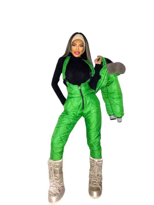 Stylovy damsky zimny lyziarsky komplet s kozusinou NOVY - foto 3