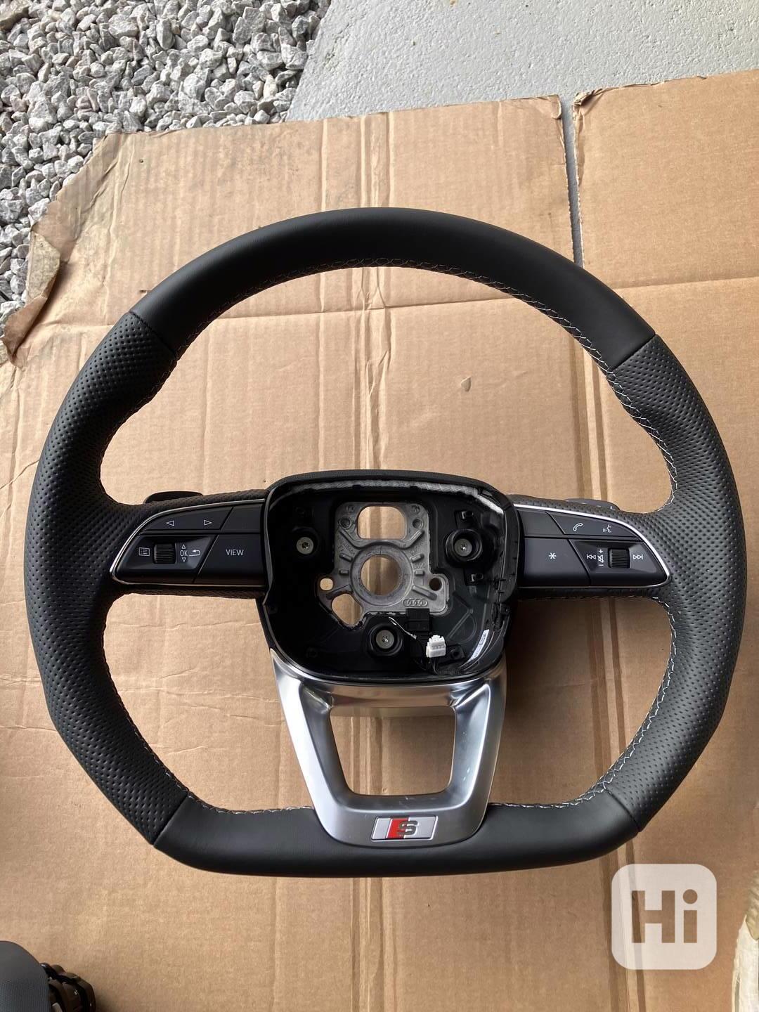 Zkosený volant AUDI S-line poloperforace q7 q8 - foto 1