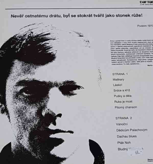 Karel Kryl – Maškary  (LP) - foto 2