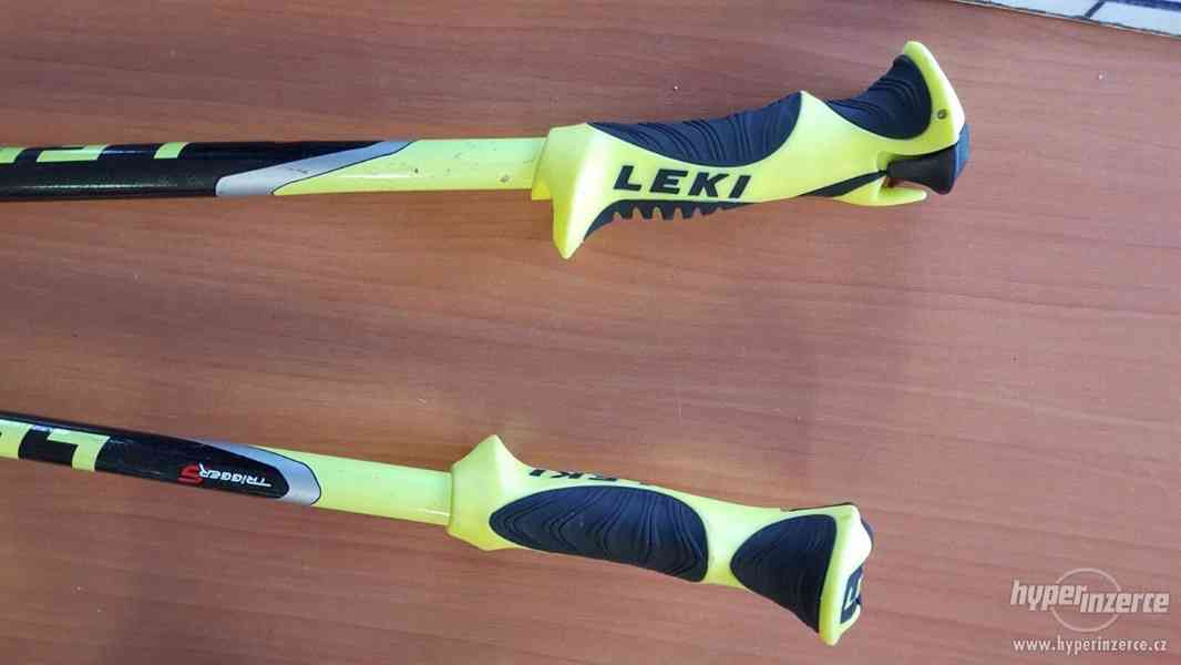 Prodám sjezdové hole Leki Worldcup Lite SL - foto 2