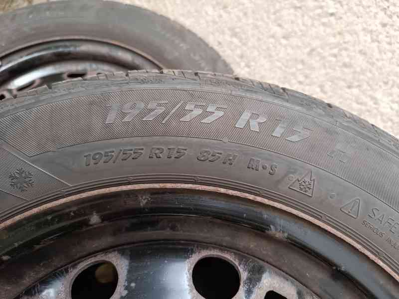 Zimní sada plechové disky a pneumatiky - foto 4