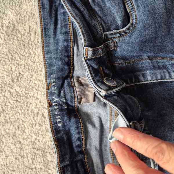rifle vel. 36 zn. orsay Jeans modré se zipy na nohavicích - foto 3