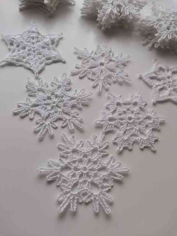 Háčkované vločky  - foto 8