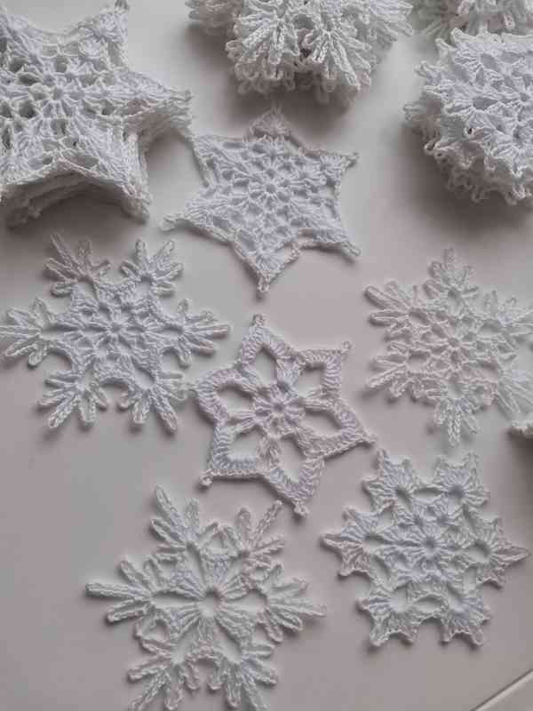Háčkované vločky  - foto 7