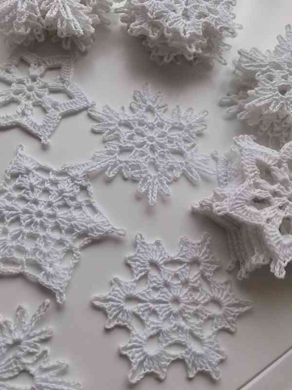 Háčkované vločky  - foto 4