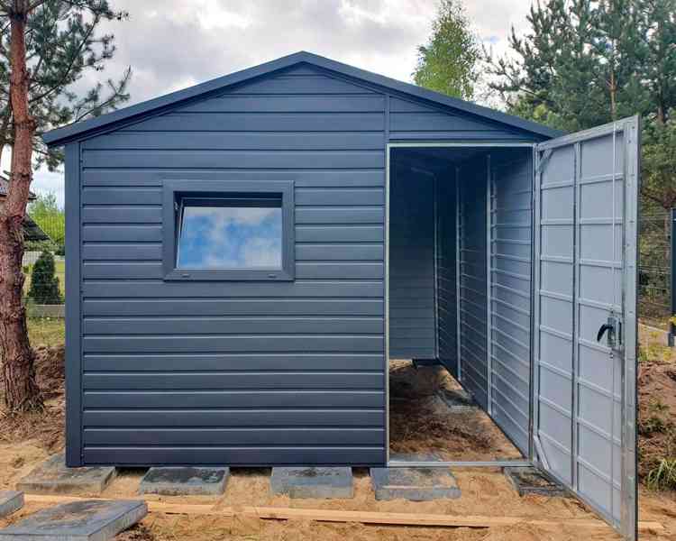  Zahradní domek 3x3m Okno Pcv-  dveře - Antracit -  TS719  - foto 4