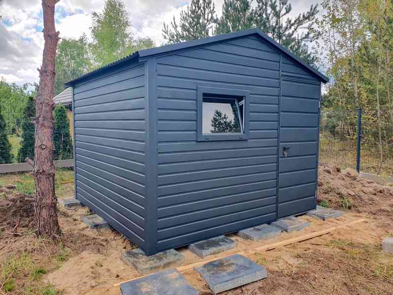  Zahradní domek 3x3m Okno Pcv-  dveře - Antracit -  TS719  - foto 2