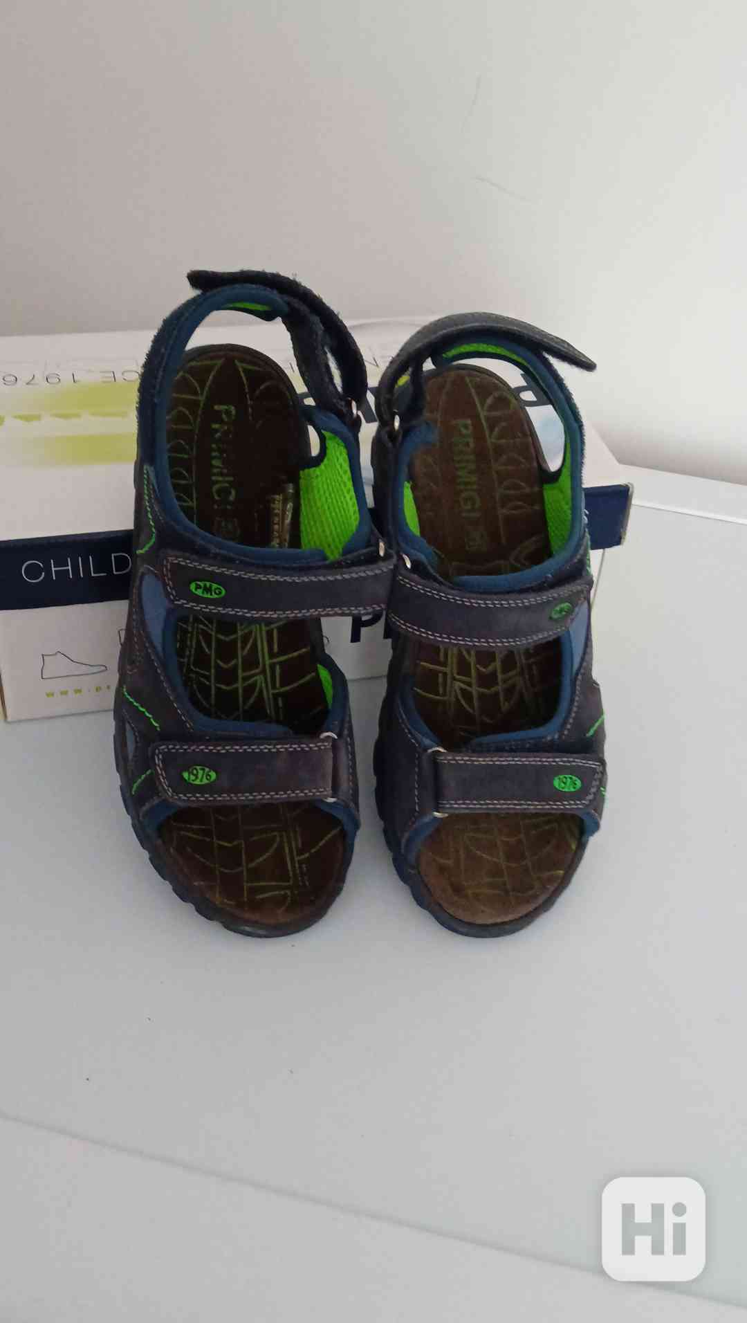 Chlapecké sandály vel. 37, PRIMIGI, modré, zelené detaily - foto 1