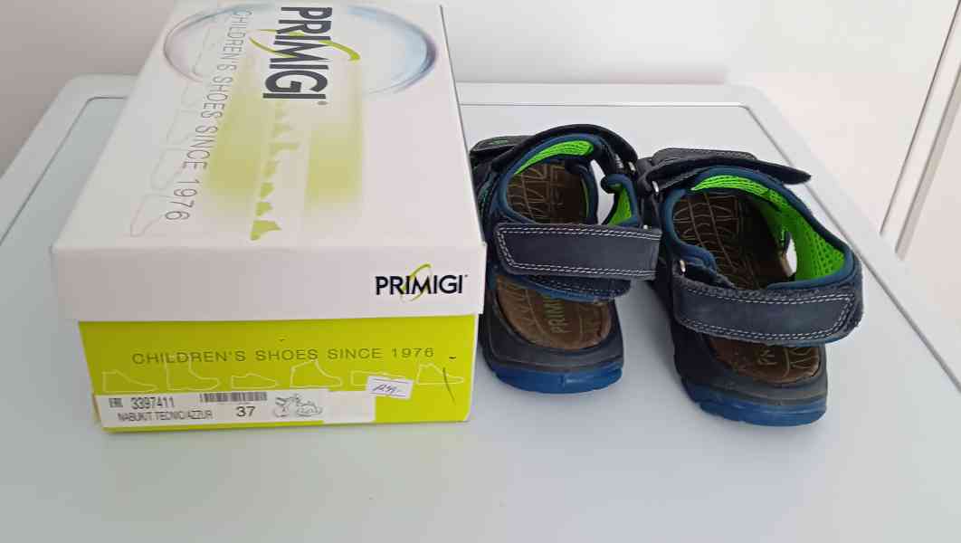 Chlapecké sandály vel. 37, PRIMIGI, modré, zelené detaily - foto 3