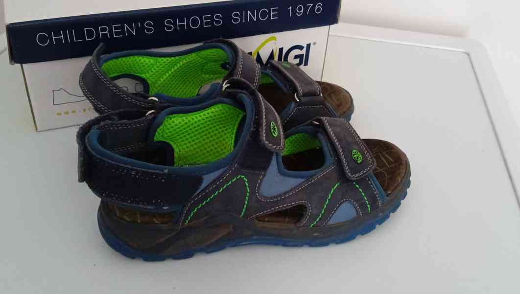 Chlapecké sandály vel. 37, PRIMIGI, modré, zelené detaily - foto 4