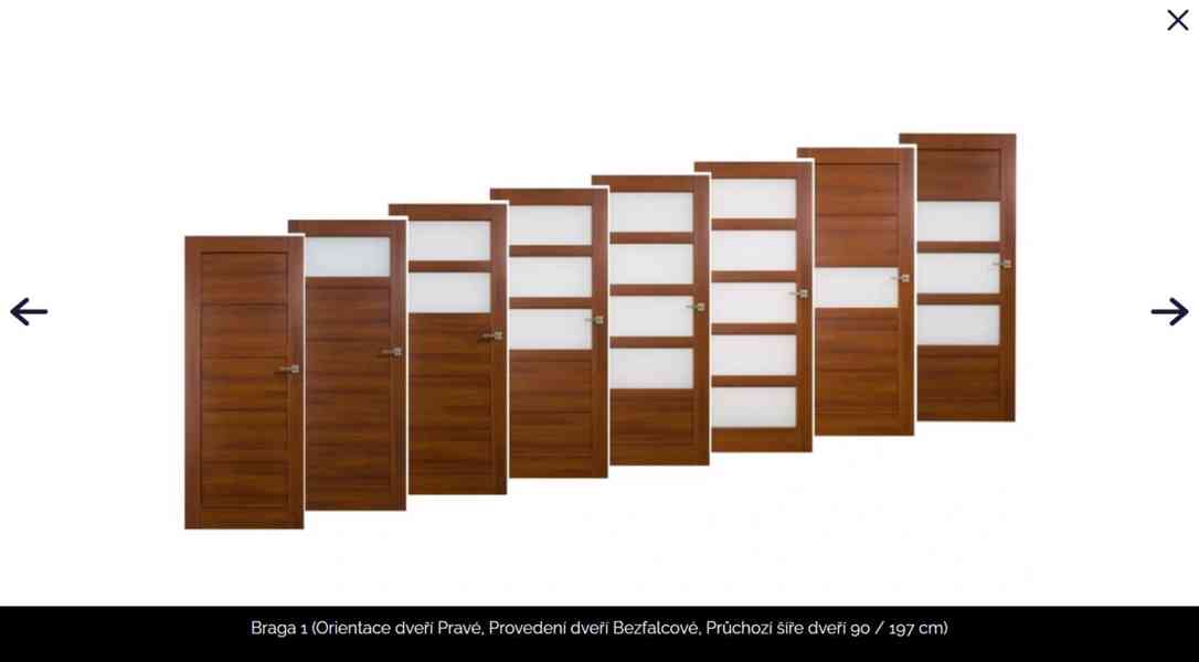 Dveře levé pravé posuvné 60 70 80 90 falc/bezfalc - foto 5