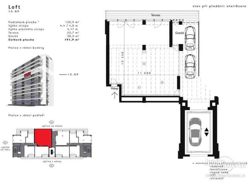 Prodej bytu Loft 11-03, plocha 191,2 m2, Praha 4 - foto 2