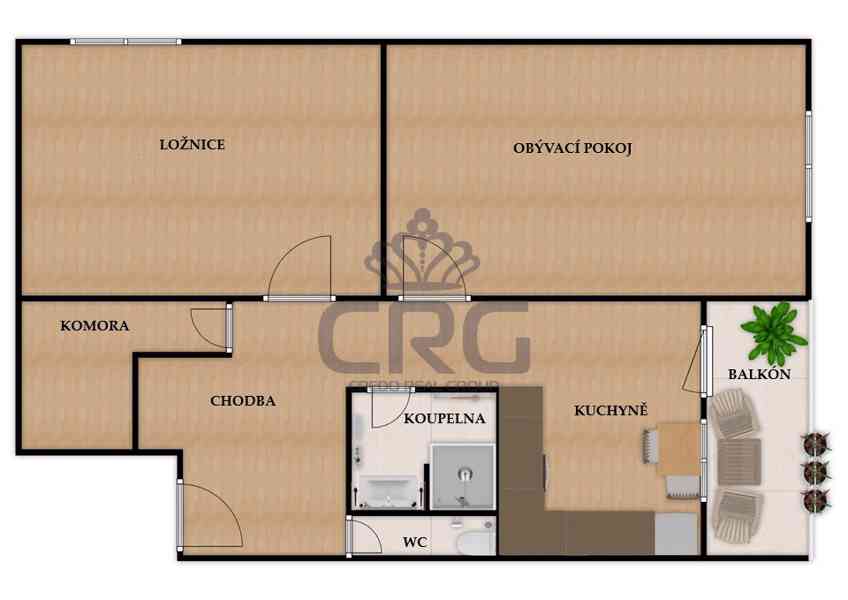 NABÍDKA PRONÁJMU BYTU O CP CCA  63,23 M2, 2+1 V BRNĚ  - foto 18