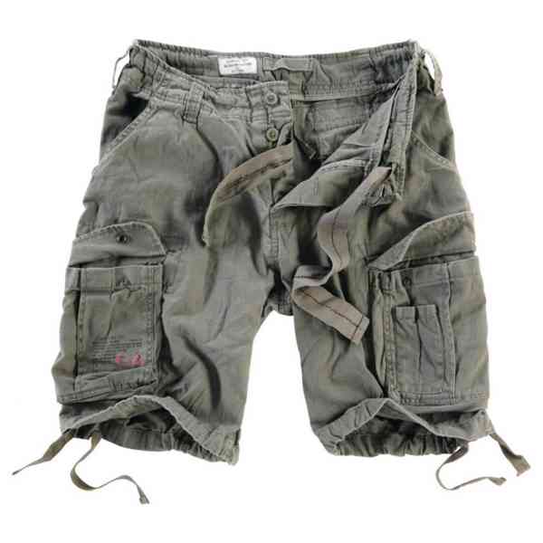 Kraťasy Airborne Vintage Shorts - olivové - foto 2