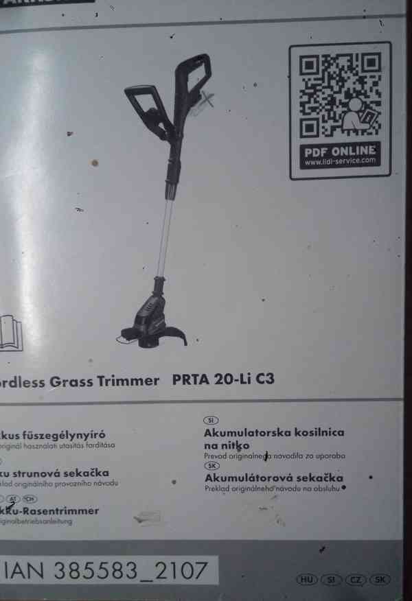 Aku strunová sekačka PART 20-Li C3, 4 Ah - foto 10