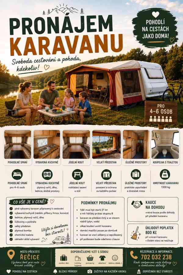Pronájem karavanu