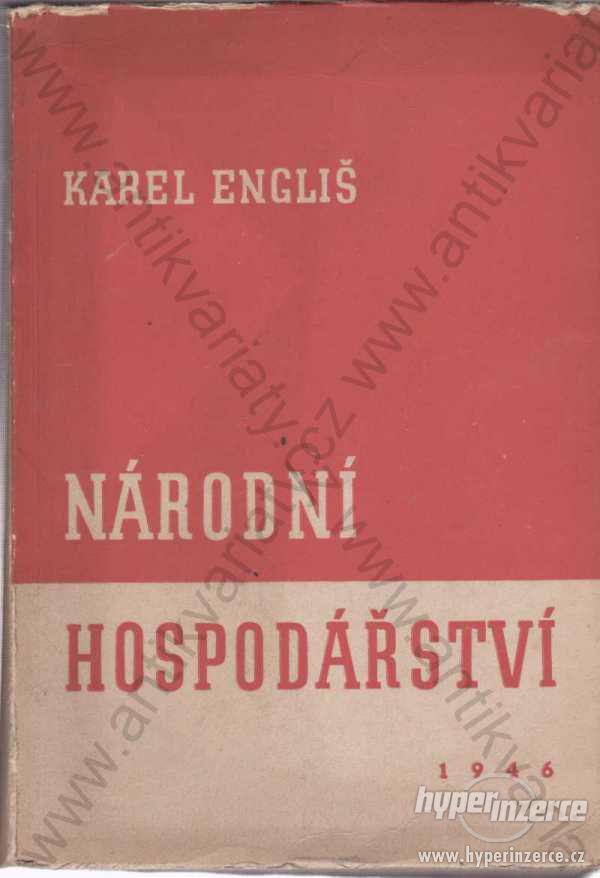 Národní hospodářství Karel Engliš nákl.vlast. 1946 - foto 1