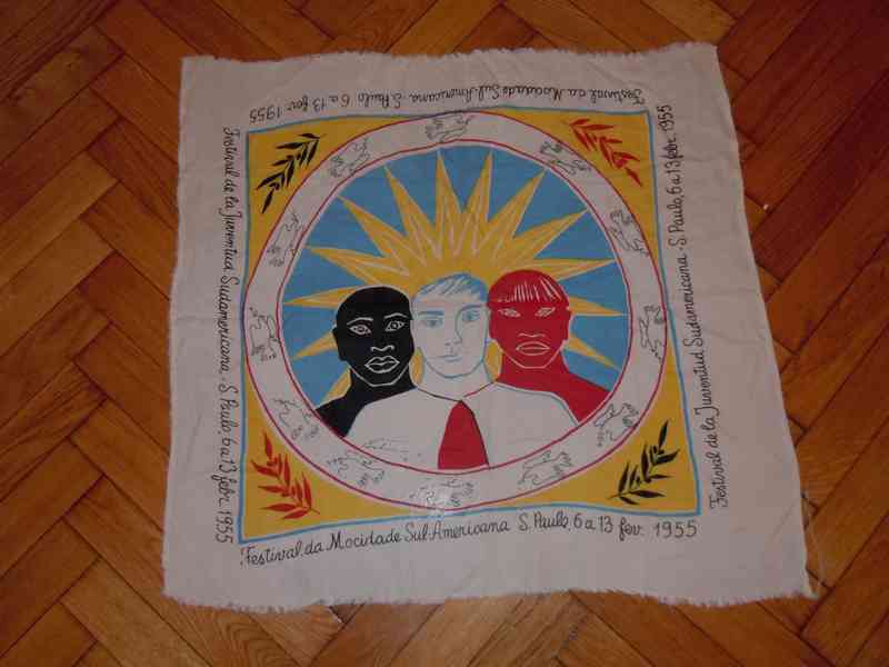 Šátek věnovaný setkání mládeže Jižní Ameriky, 1955 - foto 1