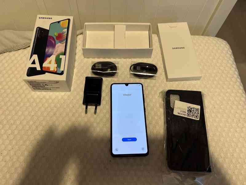 Samsung A41 + kompletní příslušenství, barva černá - foto 6